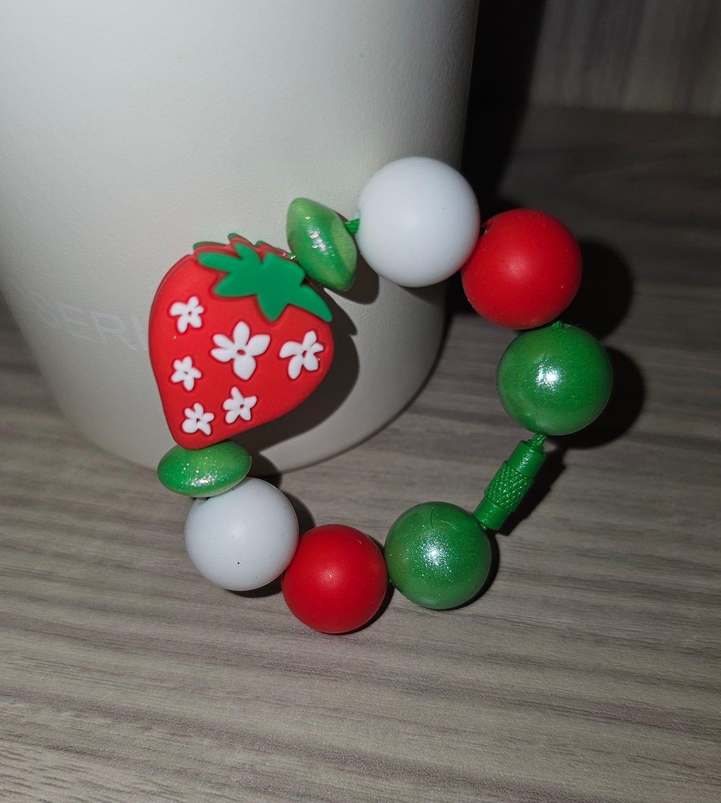 Strawberry Cup Charm