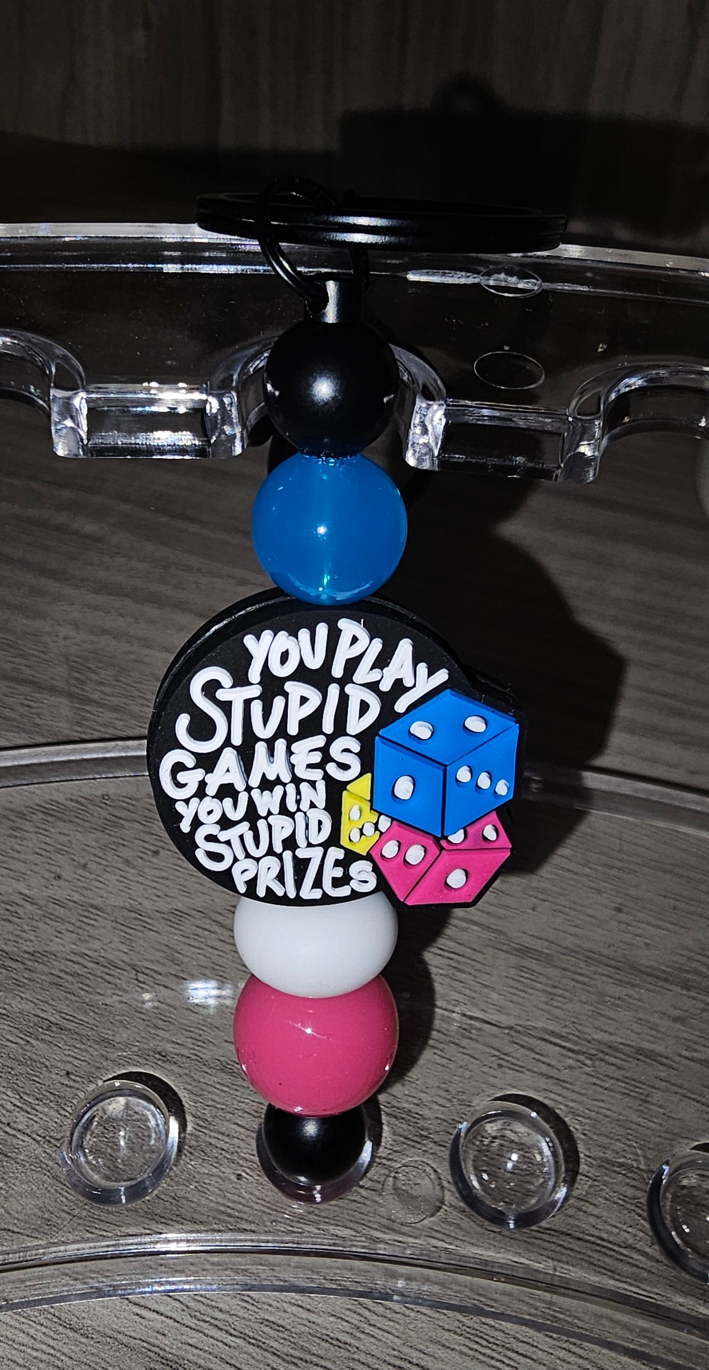 Stupid Games Key Chain / Bag Tag