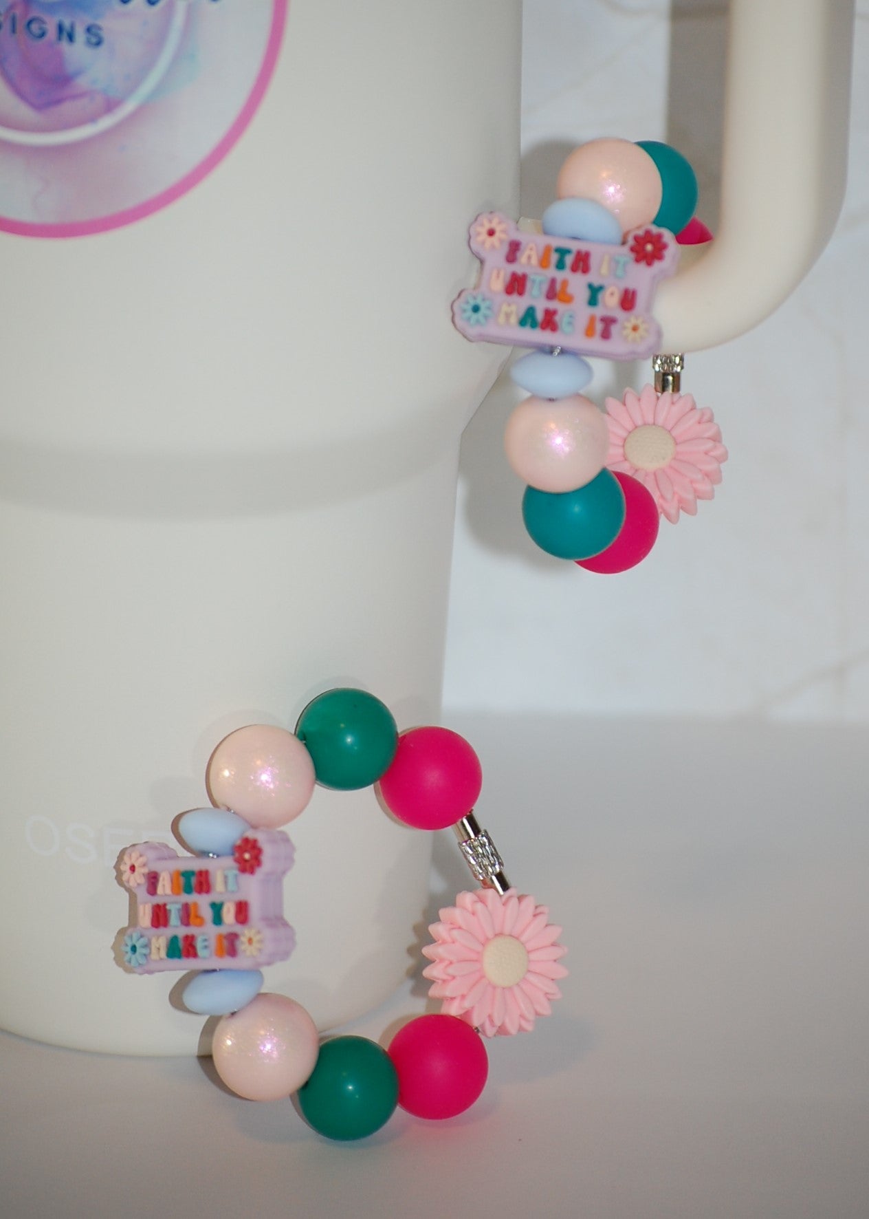 Faith It Until You Make It Cup Charm