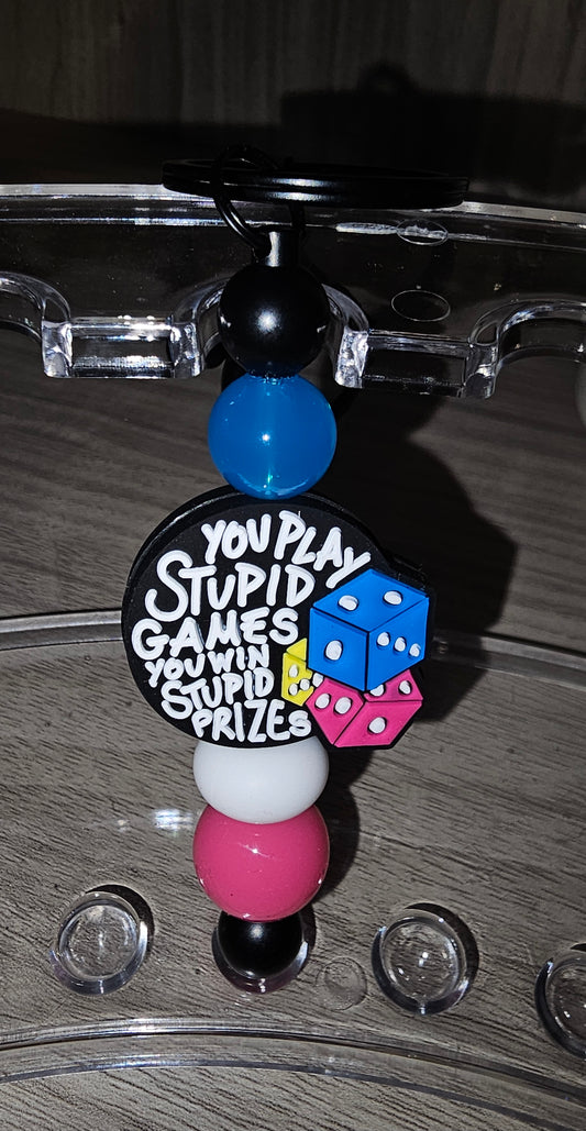 Stupid Games Key Chain / Bag Tag