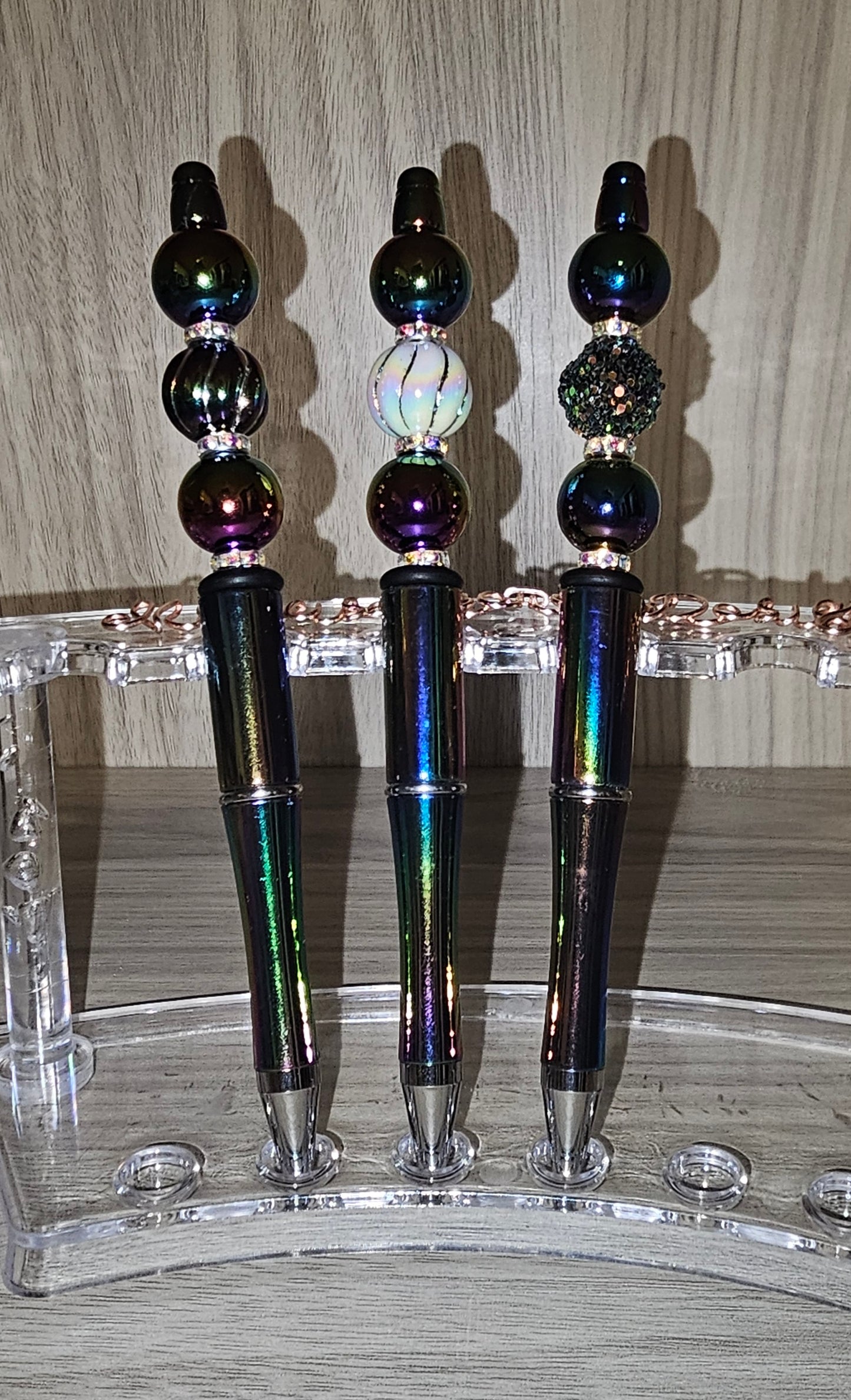 Shiny Rainbow Beaded Pen