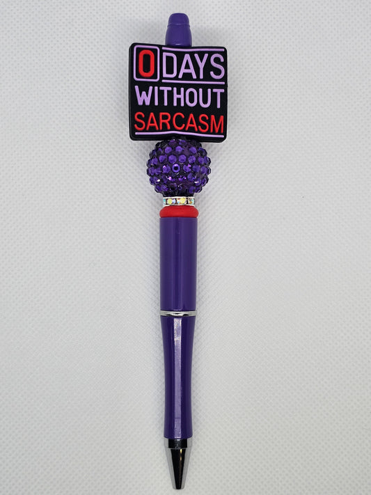 Sarcasm Beaded Pen