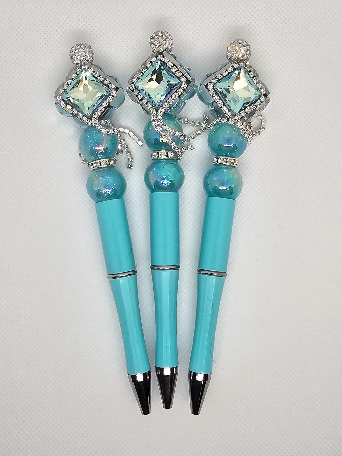 Fancy Tiffany Blue / Turquoise Bling Pen