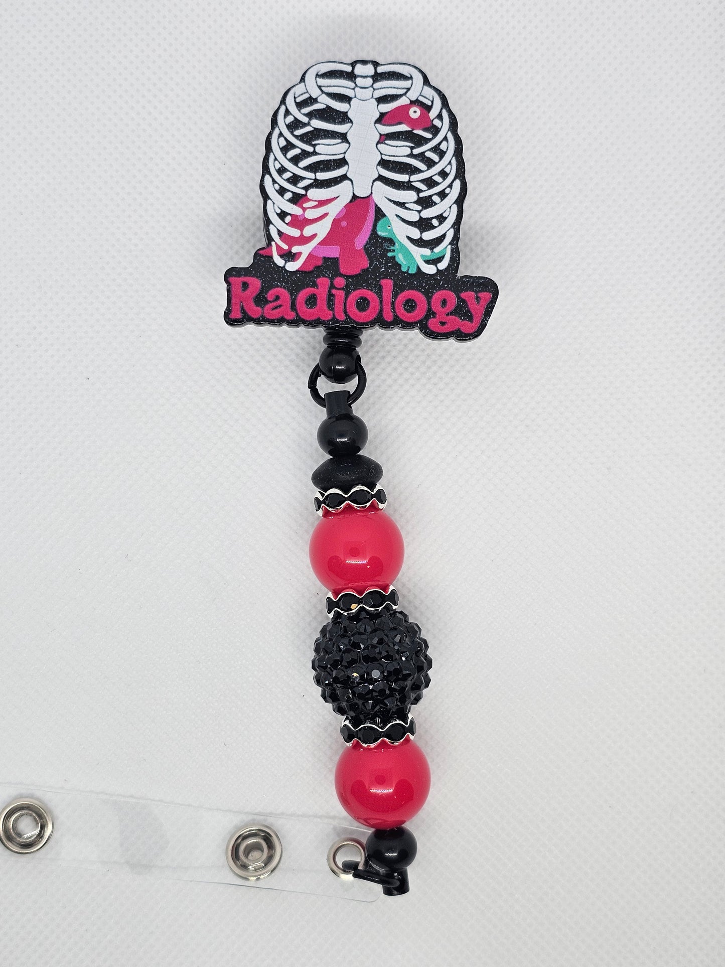 Radiology Beaded Badge Reel