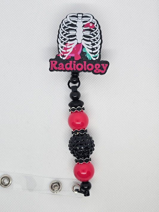 Radiology Beaded Badge Reel