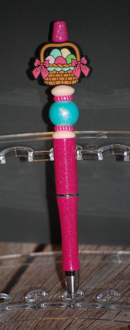 Pink Easter Basket Pen